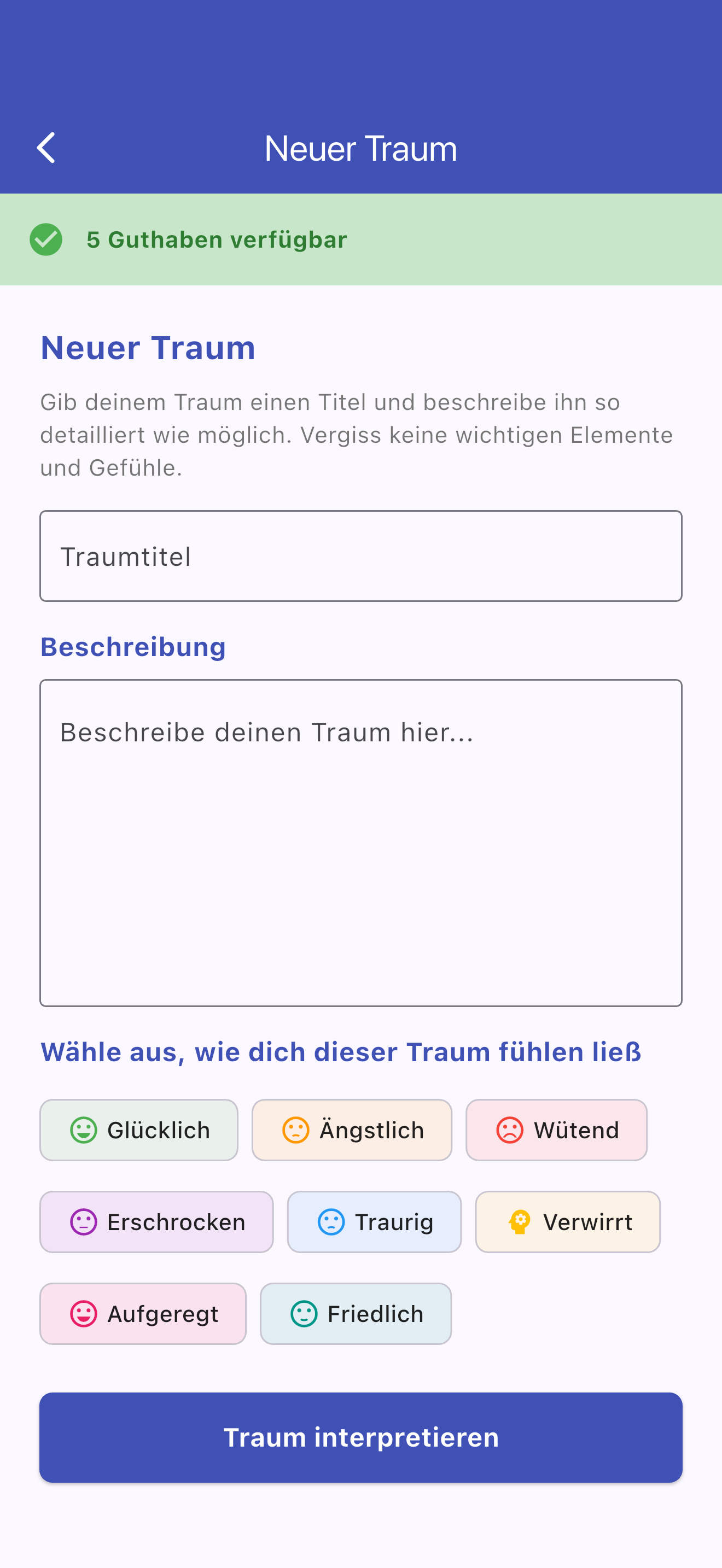Träume aufzeichnen