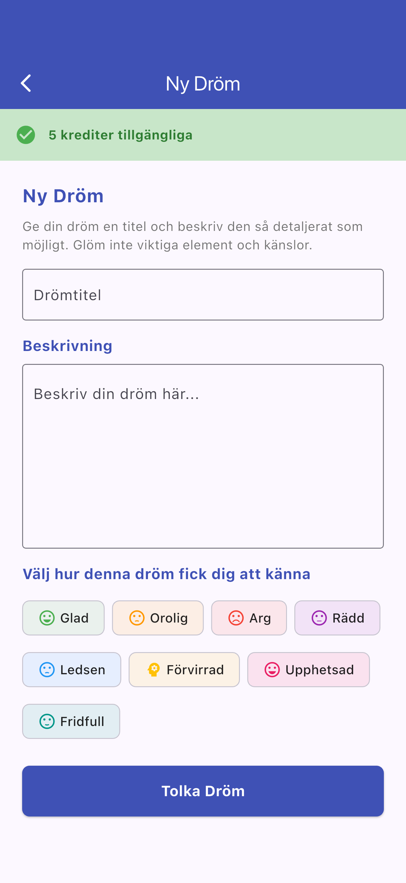 Spela in Drömmar